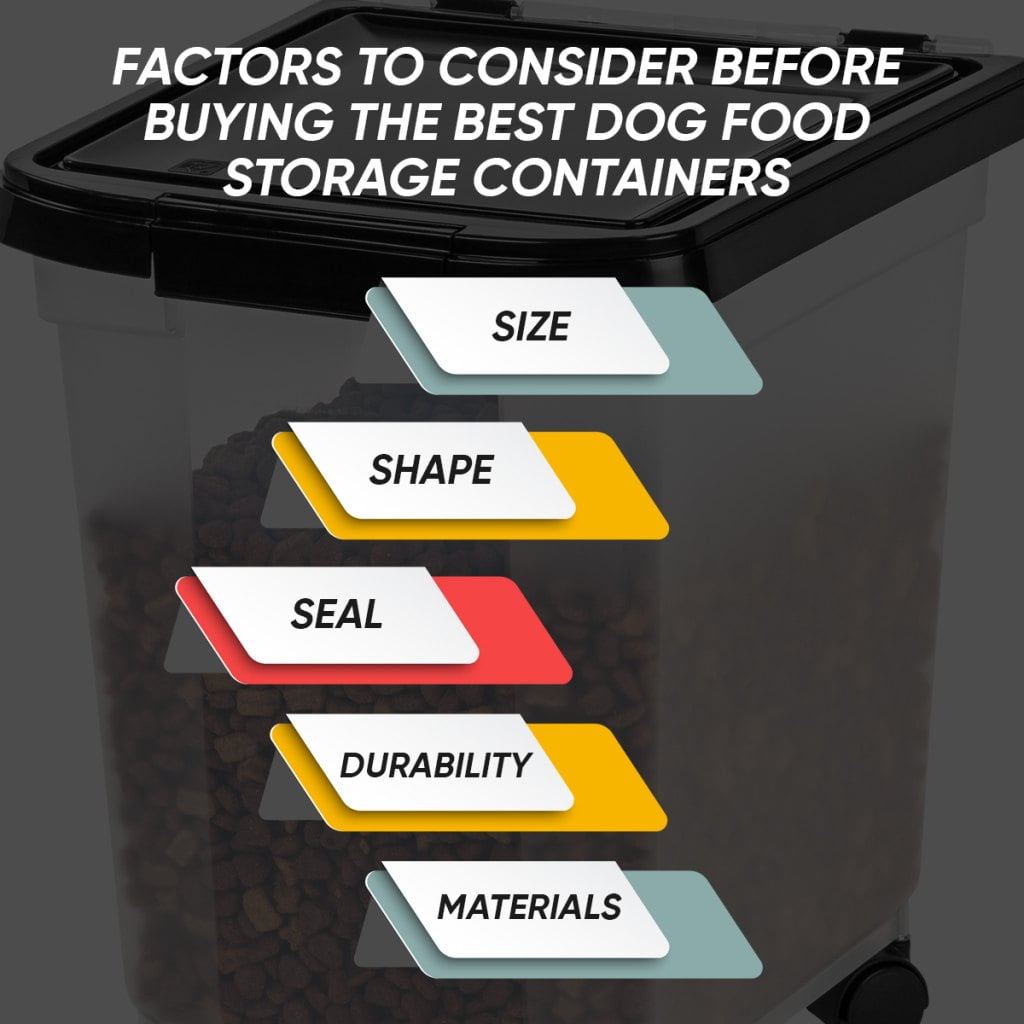 Factors to Consider Before Buying the Best Dog Food Storage Containers